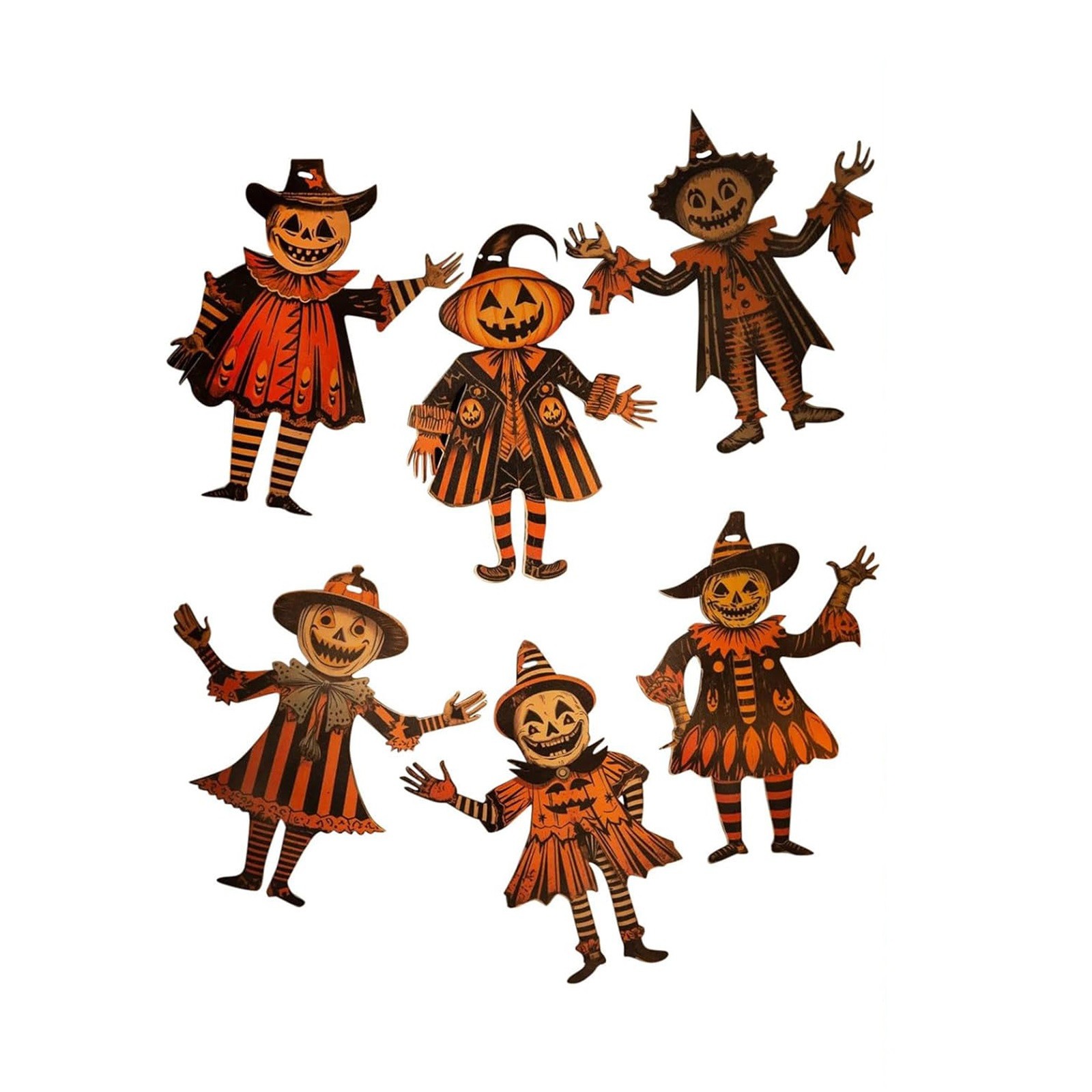 Home Decor Trend 2026 - Vintage 2d Wooden Garland Trending Halloween