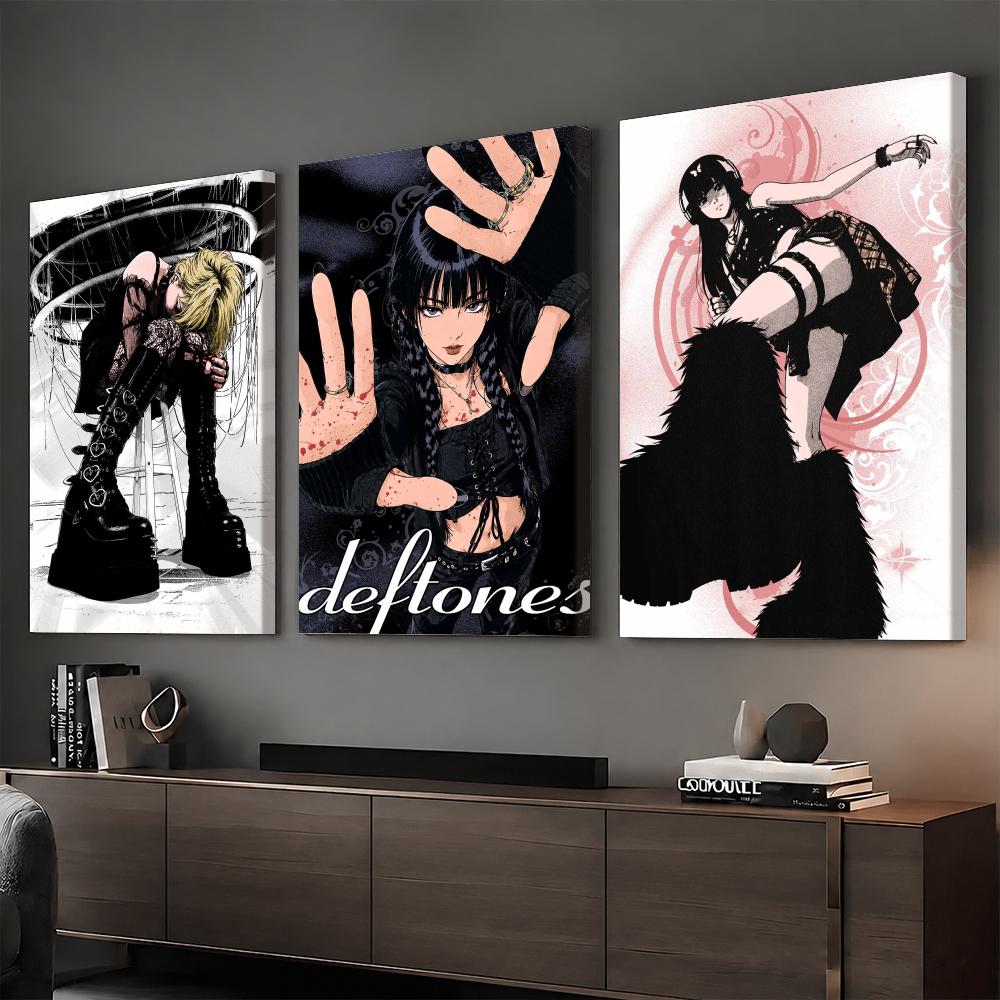 Home Decor Gothic - Y2K Gothic Anime Rock Girl Framed