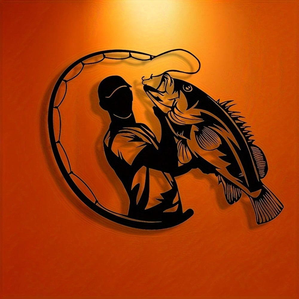 Home Decor Brand - Brand Rustic Fisherman Metal Wall Art