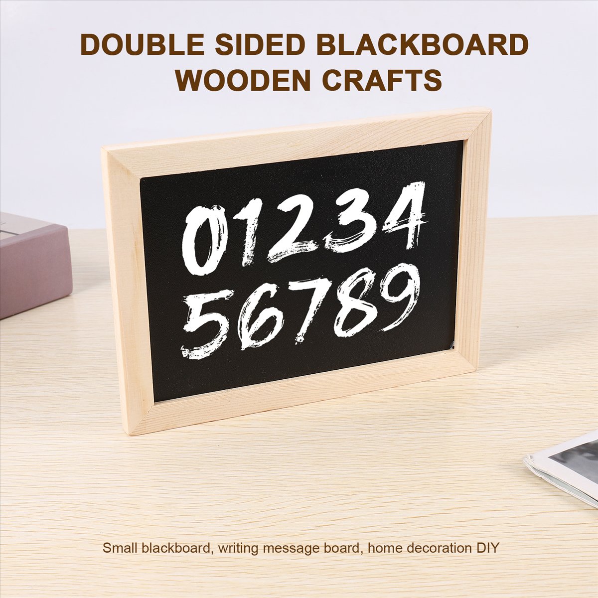 Home Decor Trend 2026 - 2026 Trend-Double-Sided Blackboard Wooden Crafts Wooden