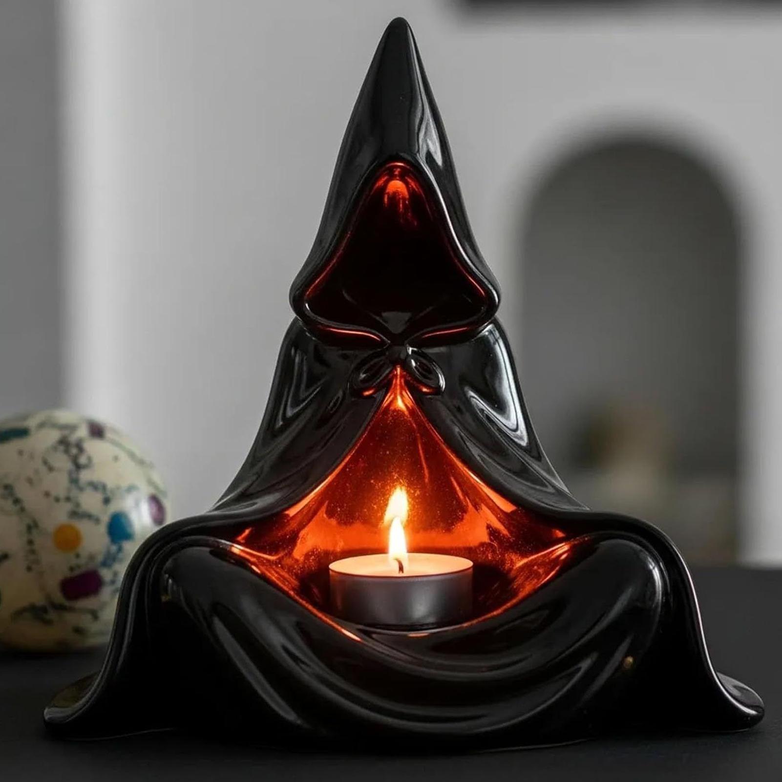 Spooky Tealight Holder Desktop - Home Decor Gothic 评论和价格