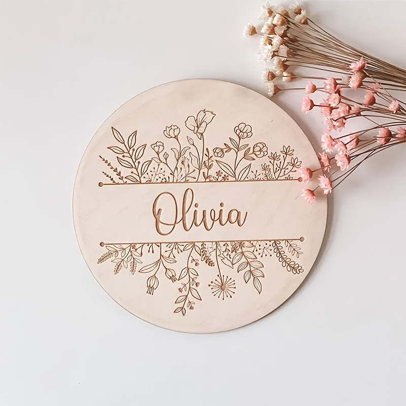 Personalized Floral Engraved N - Home Decor Xmas 评论和价格