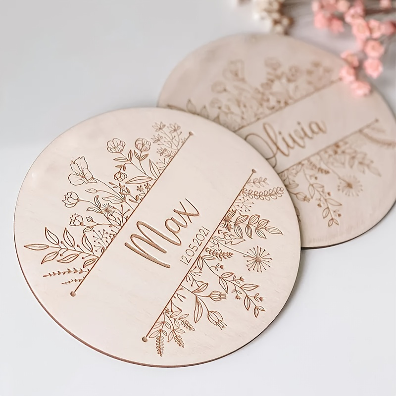 Personalized Floral Engraved N - Home Decor Xmas 评论和价格