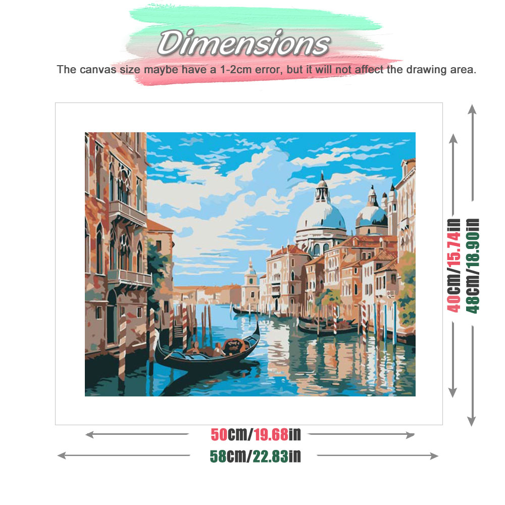 HUACAN Diy Paint By Number Ven - Home Decor Nautical 评论和价格