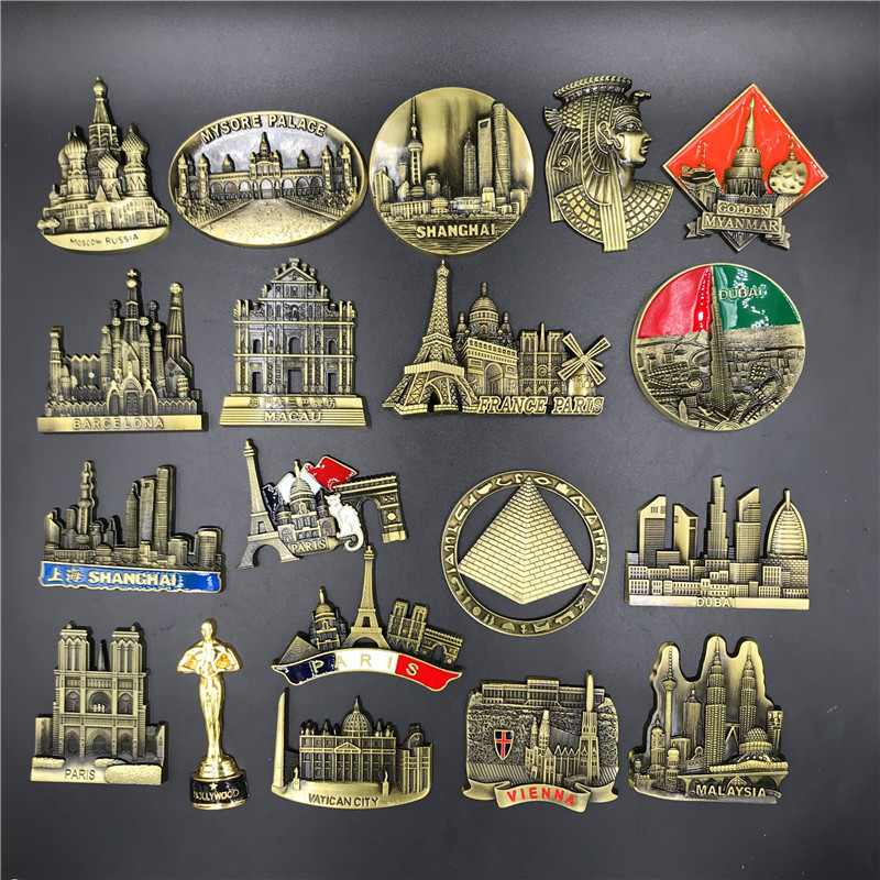 France Paris Metal 3D Cute Mag - Home Decor London 评论和价格