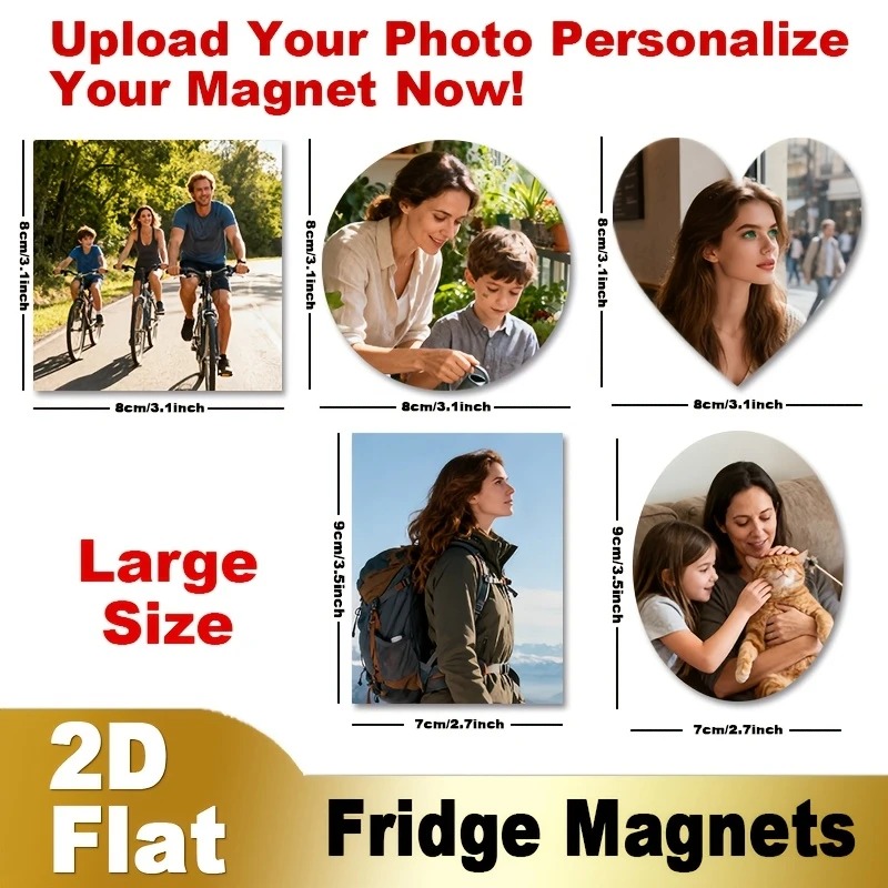 Custom Photo Fridge Magnet 2D  - Home Decor Xmas 评论和价格