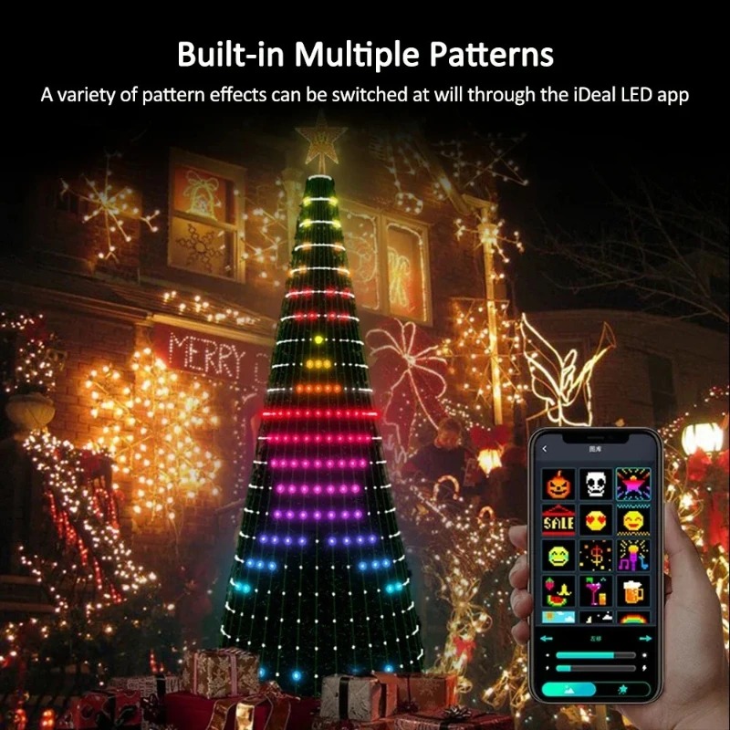Christmas Star Tree Lights RGB - Home Decor Tree 评论和价格