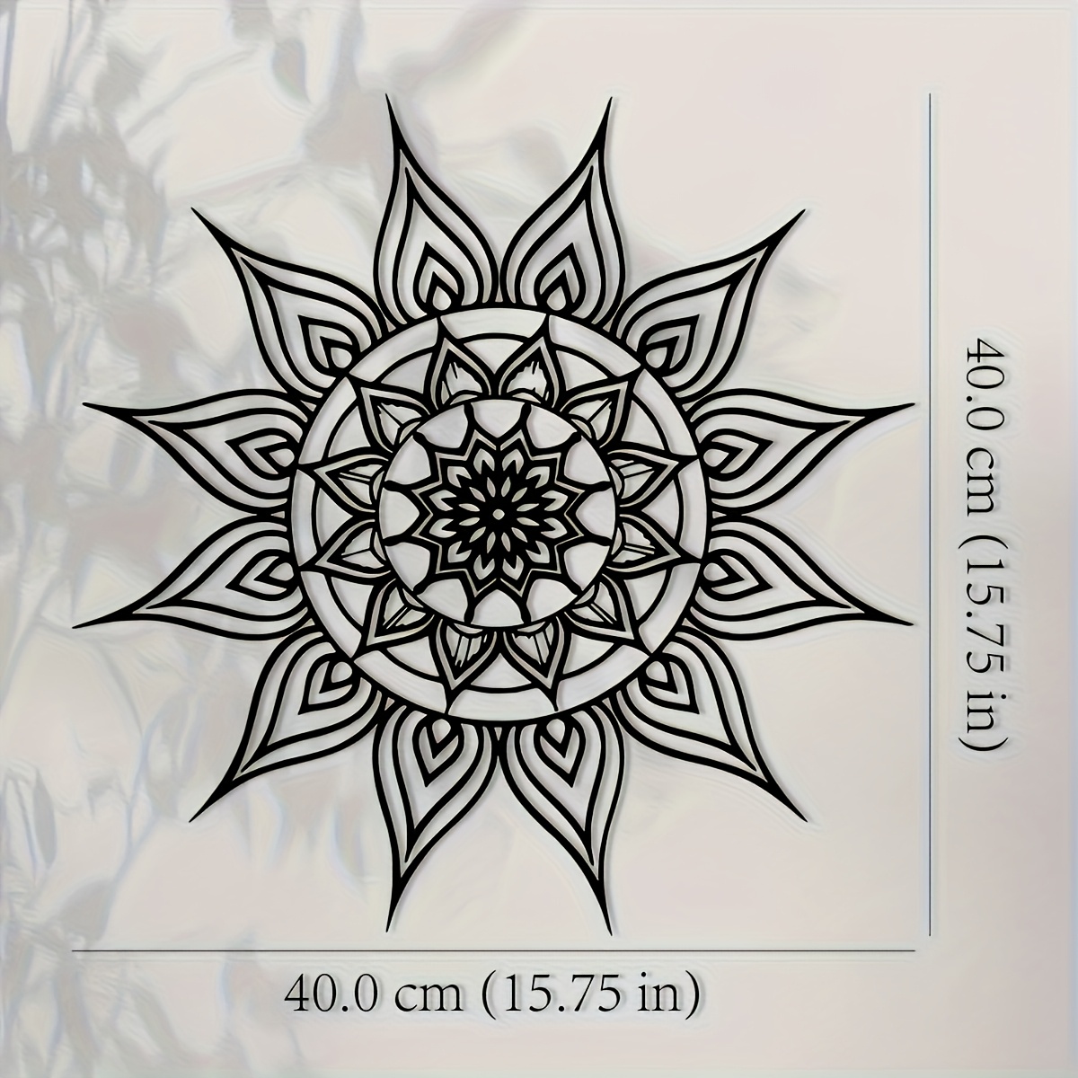 Brand 2D Flat Black White Sun  - Home Decor Brand 评论和价格