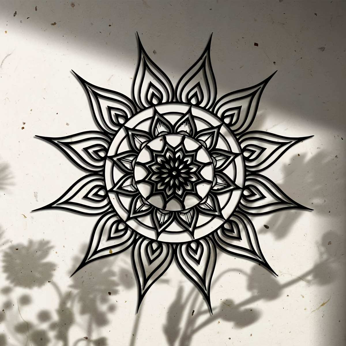 Brand 2D Flat Black White Sun  - Home Decor Brand 评论和价格
