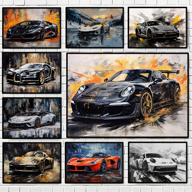 Modern Abstract Luxury Cars Po - Home Decor Brand 评论和价格