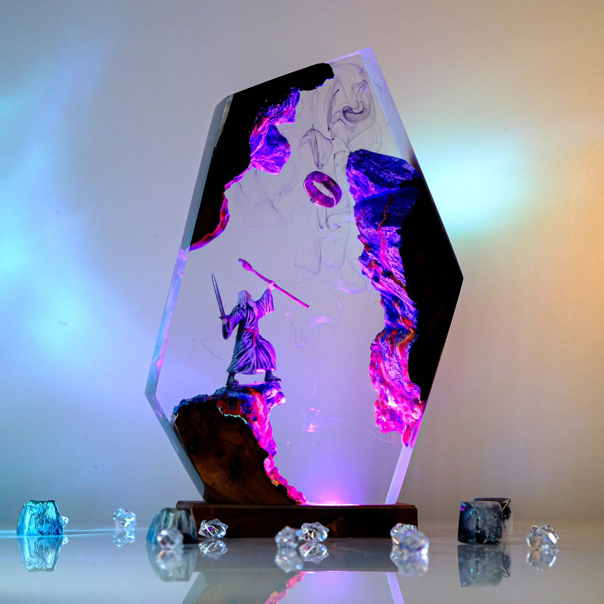 Movie Scence Figure Table Resi - Home Decor Xmas 评论和价格