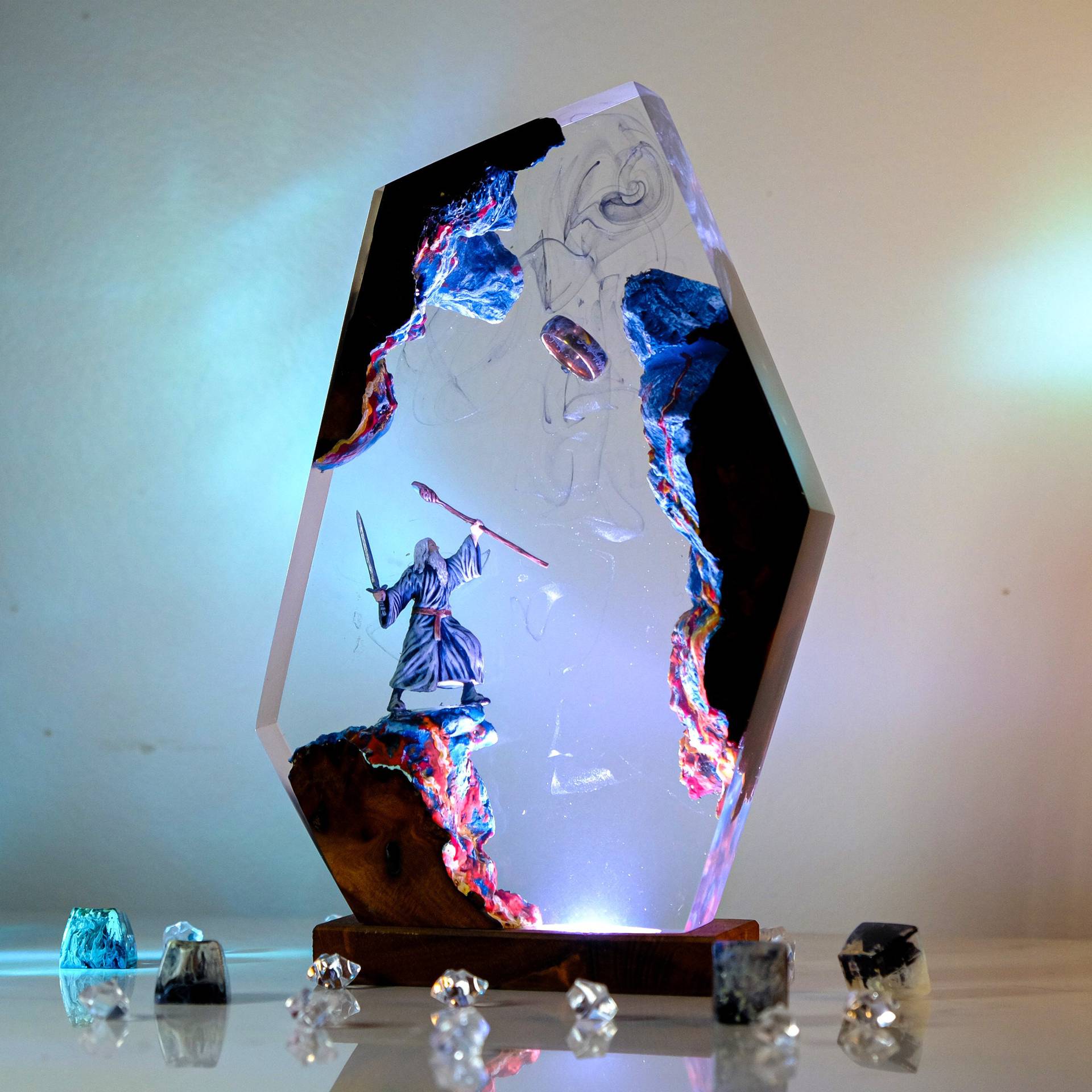 Movie Scence Figure Table Resi - Home Decor Xmas 评论和价格