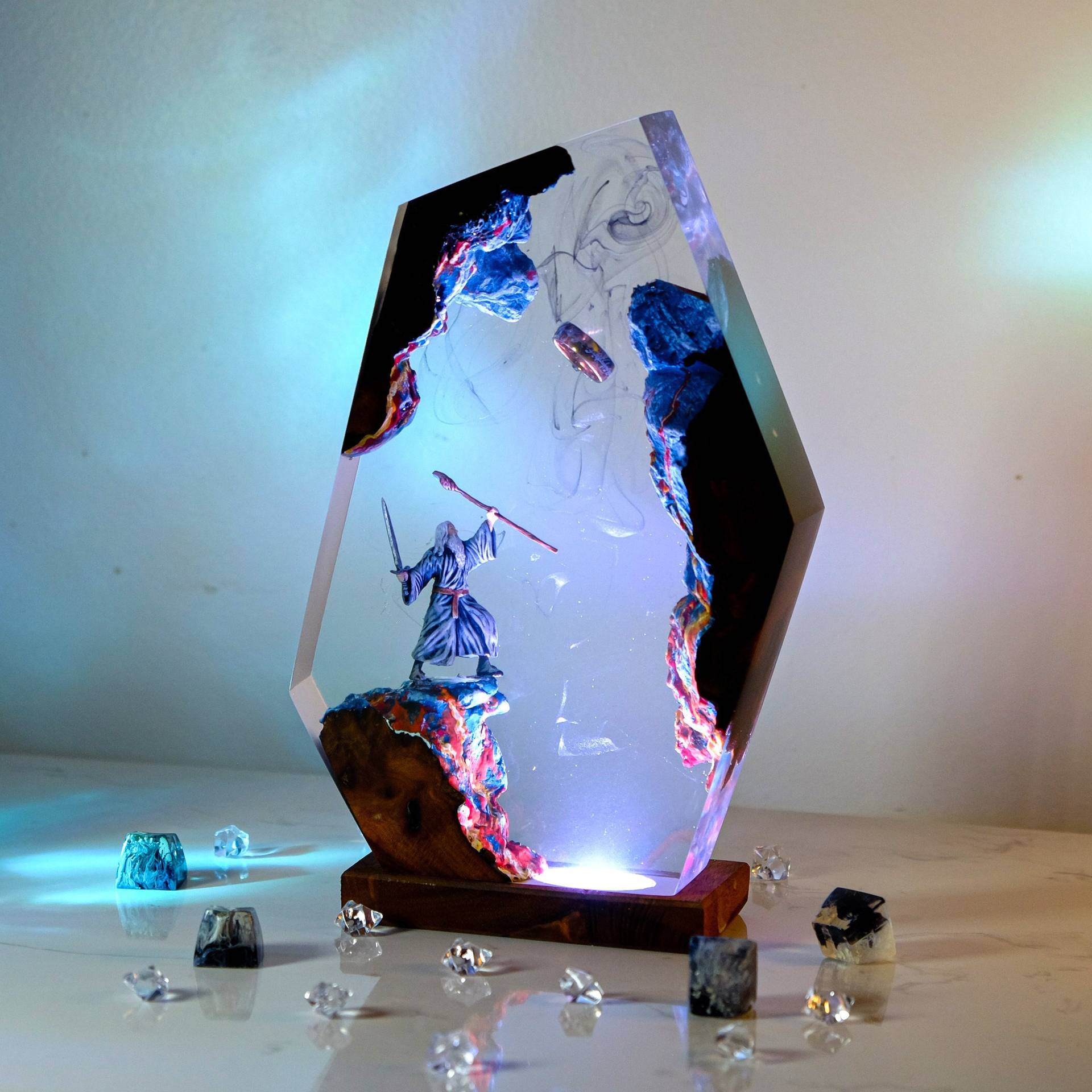 Movie Scence Figure Table Resi - Home Decor Xmas 评论和价格