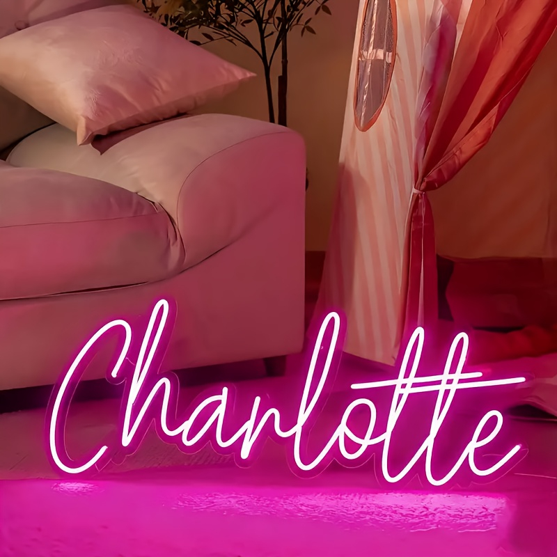 Custom Text Neon Sign, LED Sig - Neon Sign Led Custom 评论和价格
