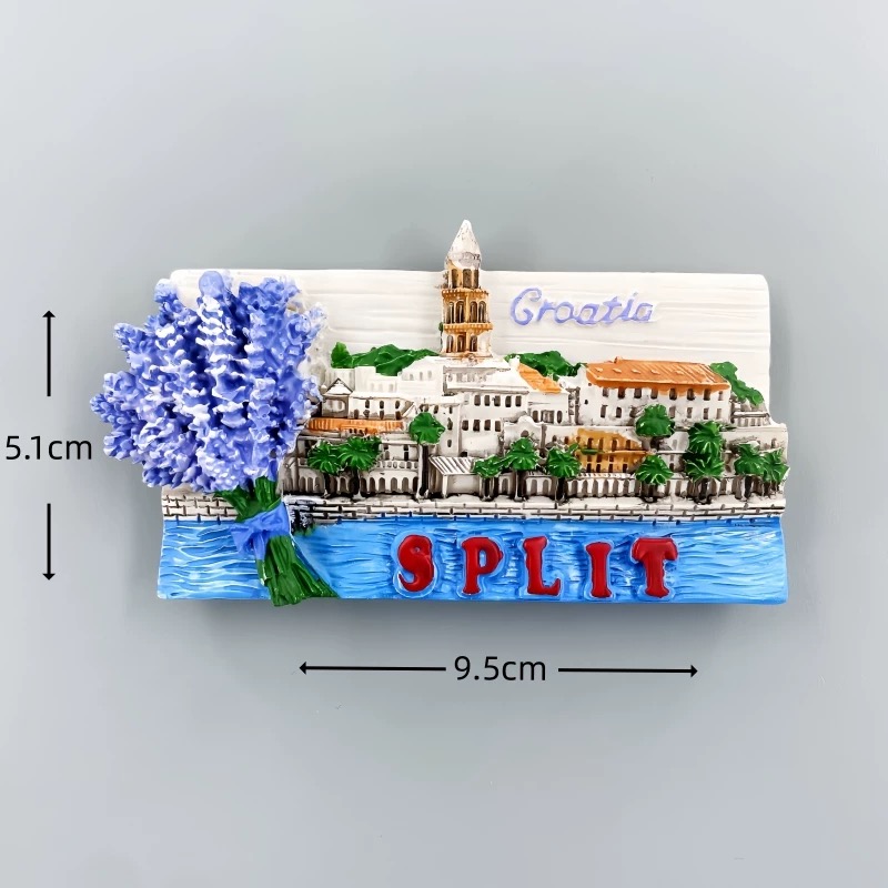 Croatia 3D Resin Fridge Magnet - Home Decor Zagreb 评论和价格