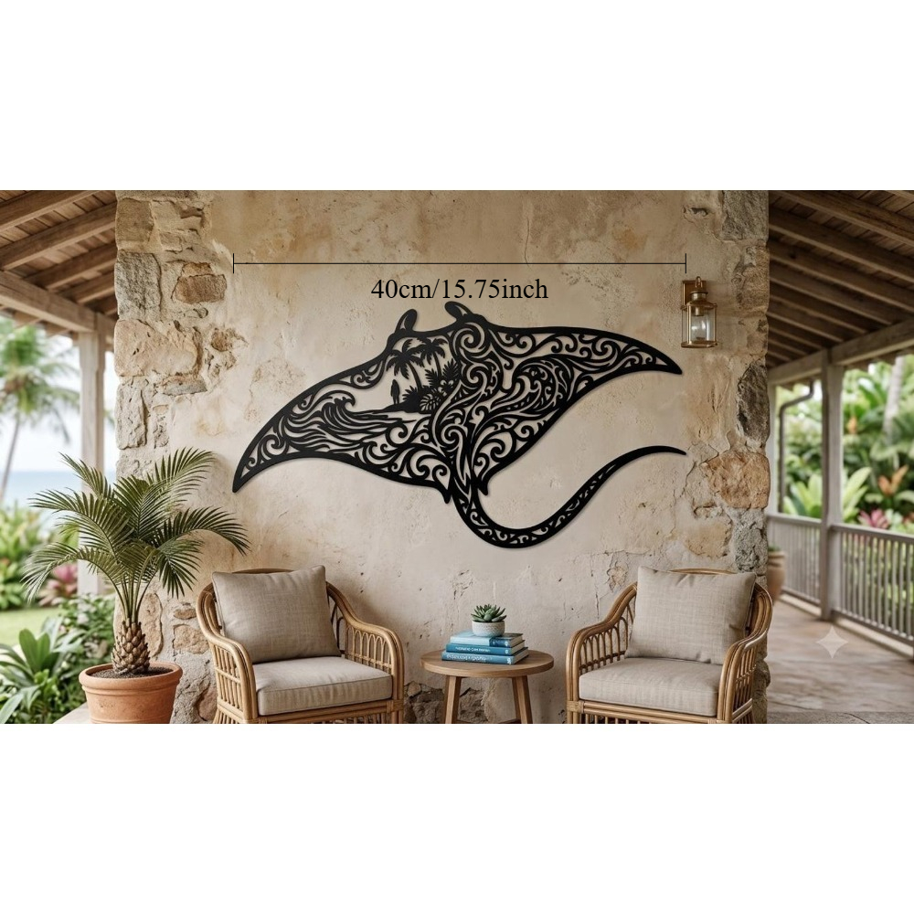 Brand Tribal Manta Ray Metal W - Home Decor Brand 评论和价格