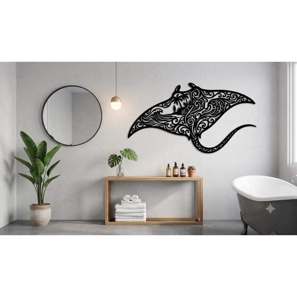 Brand Tribal Manta Ray Metal W - Home Decor Brand 评论和价格