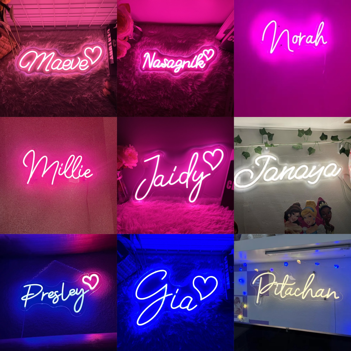 Custom Neon Led Kids Name Neon - Neon Sign Led Custom 评论和价格