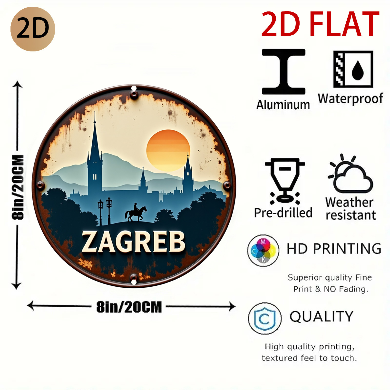 2D Flat, 2d Flat Circular Zagr - Home Decor Zagreb 评论和价格