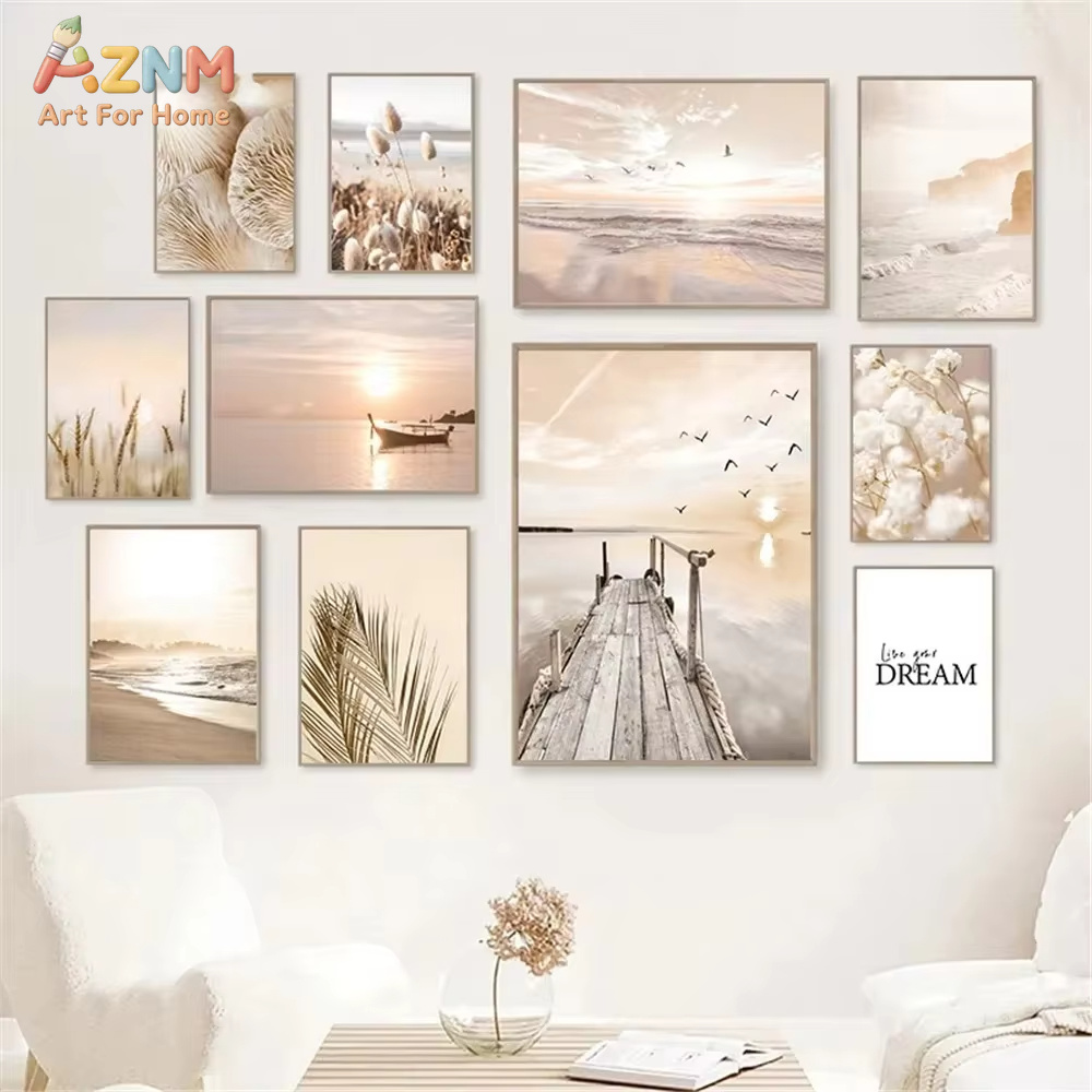 Sunset Sea Lake Boat Bridge Ca - Home Decor Nautical 评论和价格