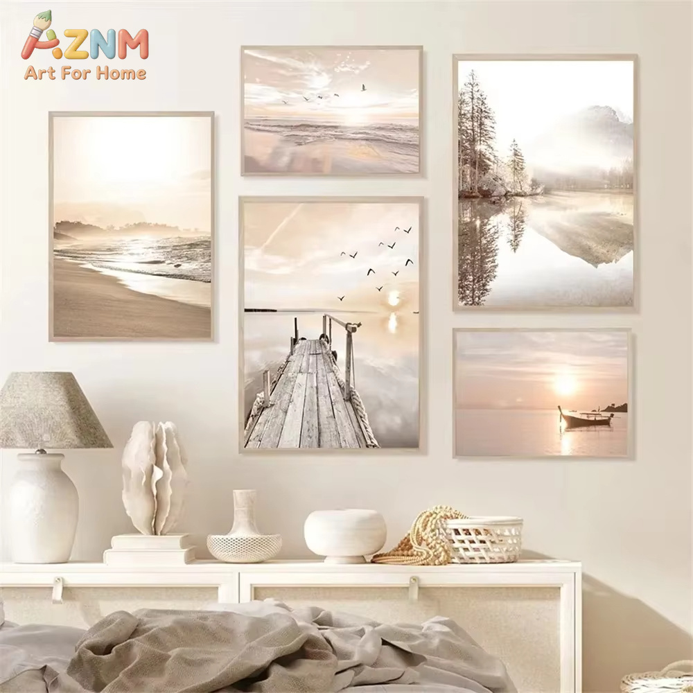 Sunset Sea Lake Boat Bridge Ca - Home Decor Nautical 评论和价格