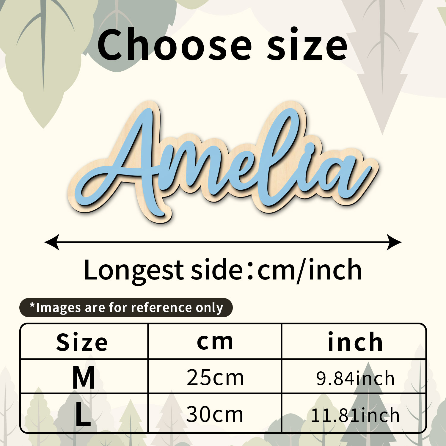 1pc Customized Wooden Name Dec - Home Decor Xmas 评论和价格
