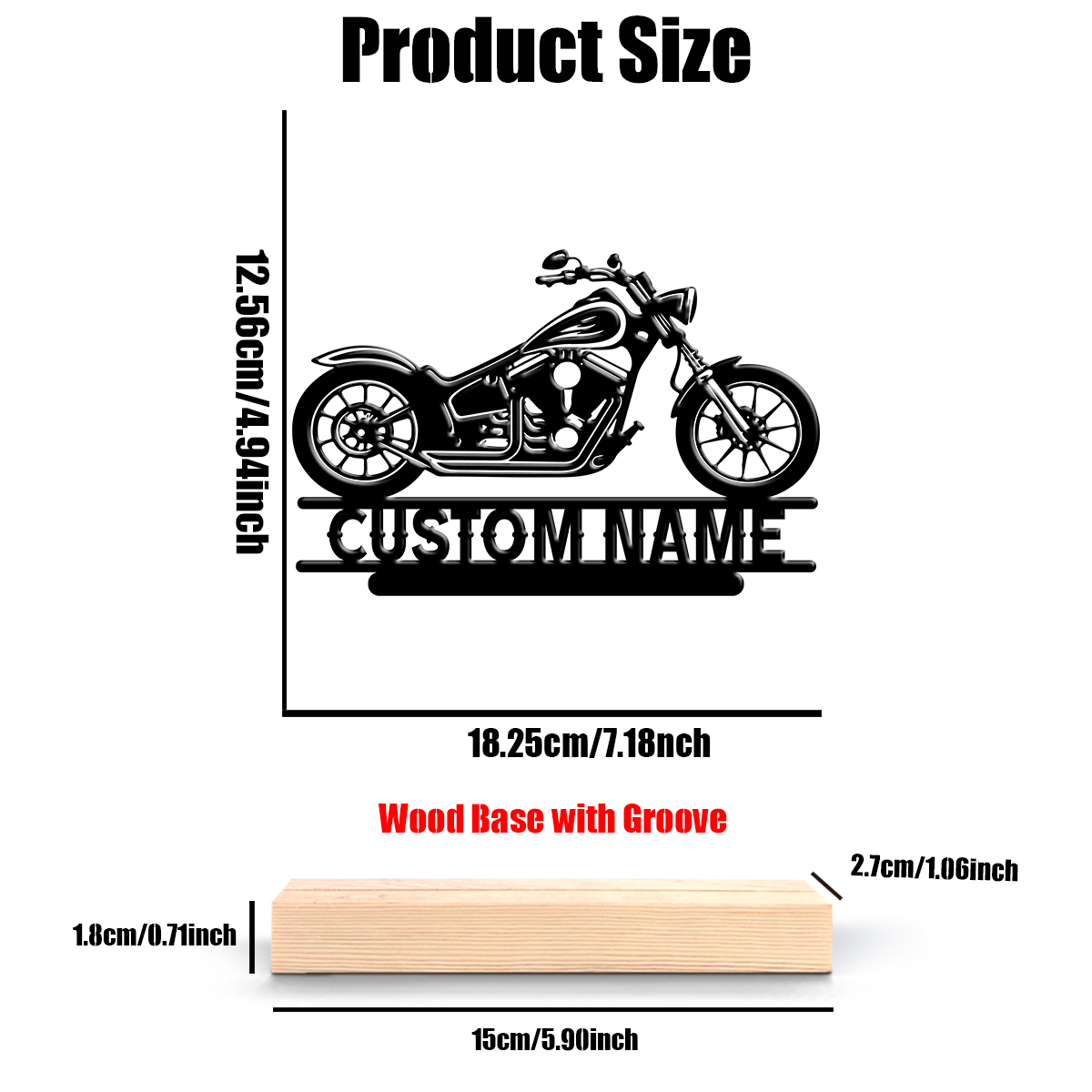 1Pc Csutom Name Road Motorbike - Home Decor Xmas 评论和价格
