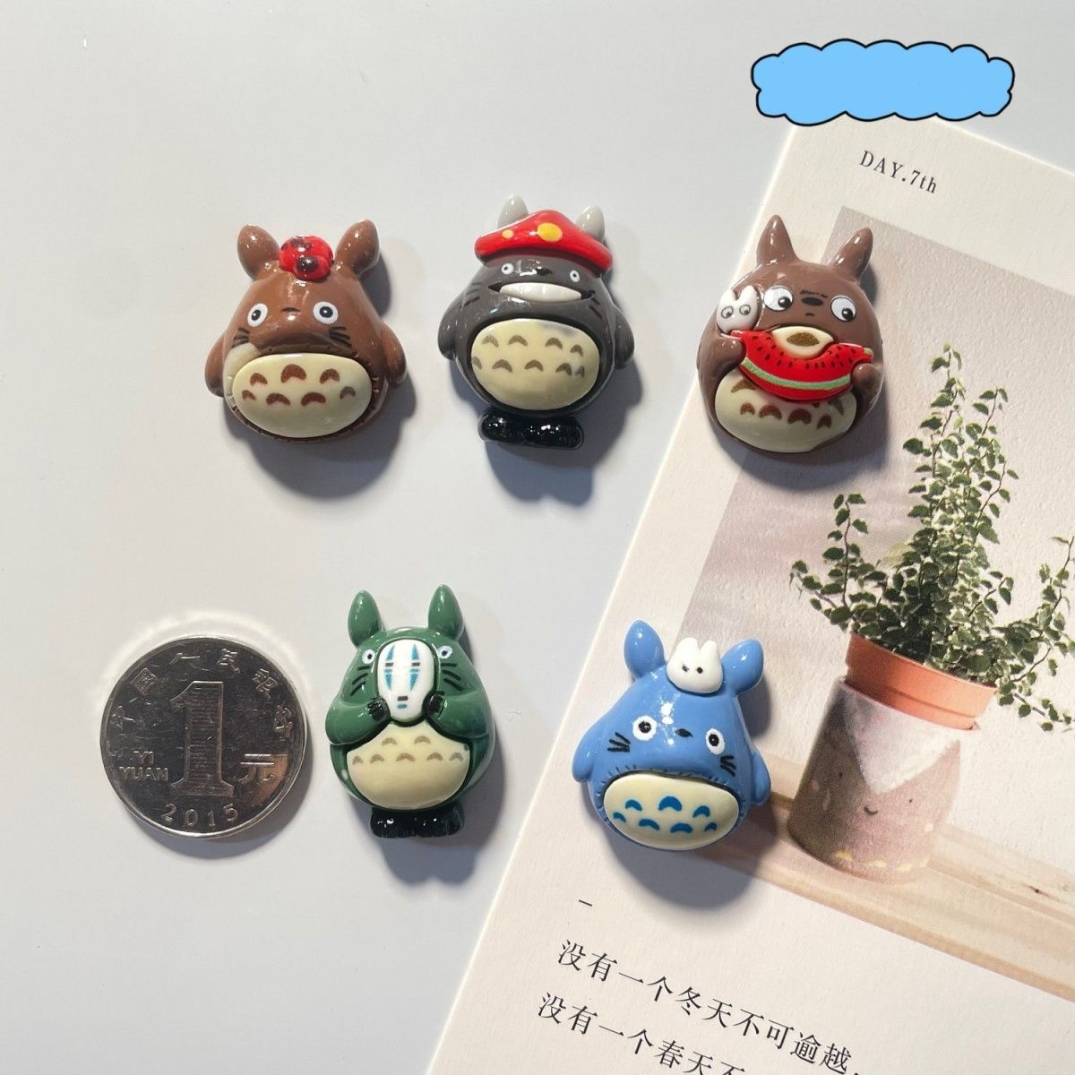 Totoro Anime Resin Fridge Magn - Home Decor Ideas 评论和价格
