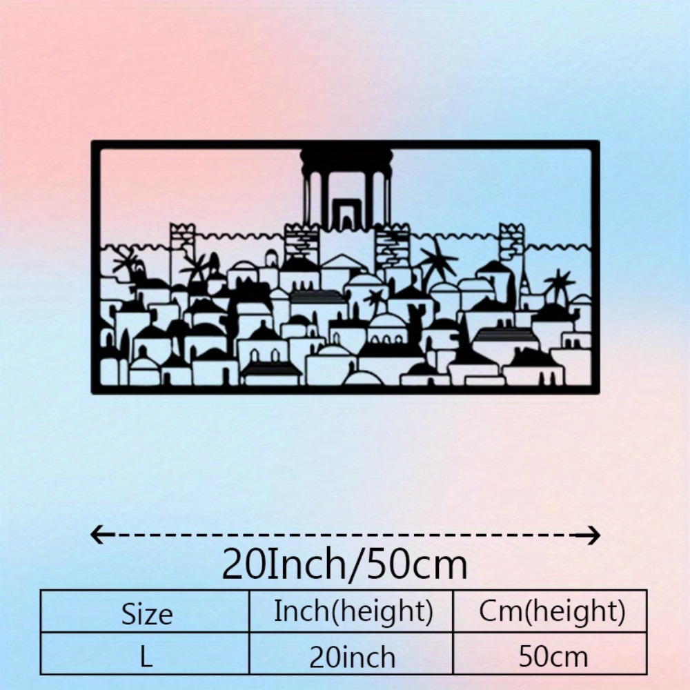 CIFBUY Metal Wall Art Jerusale - Home Decoration 评论和价格