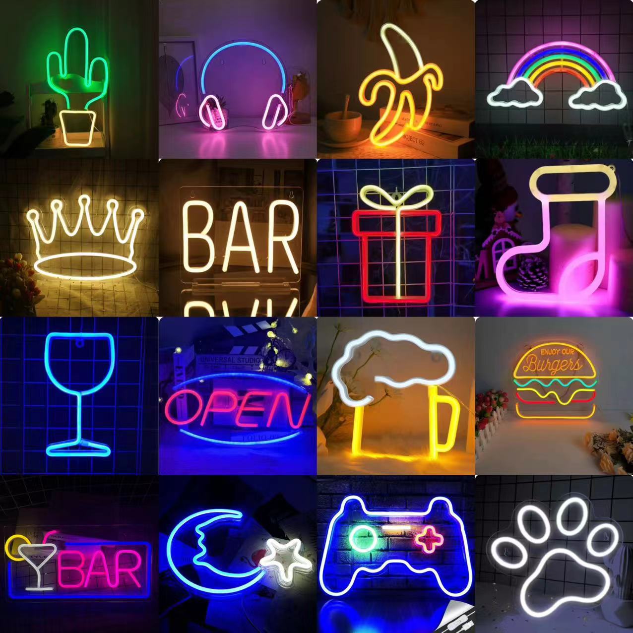Custom LED Neon Sign with USB/ - Neon Sign Led Custom 评论和价格