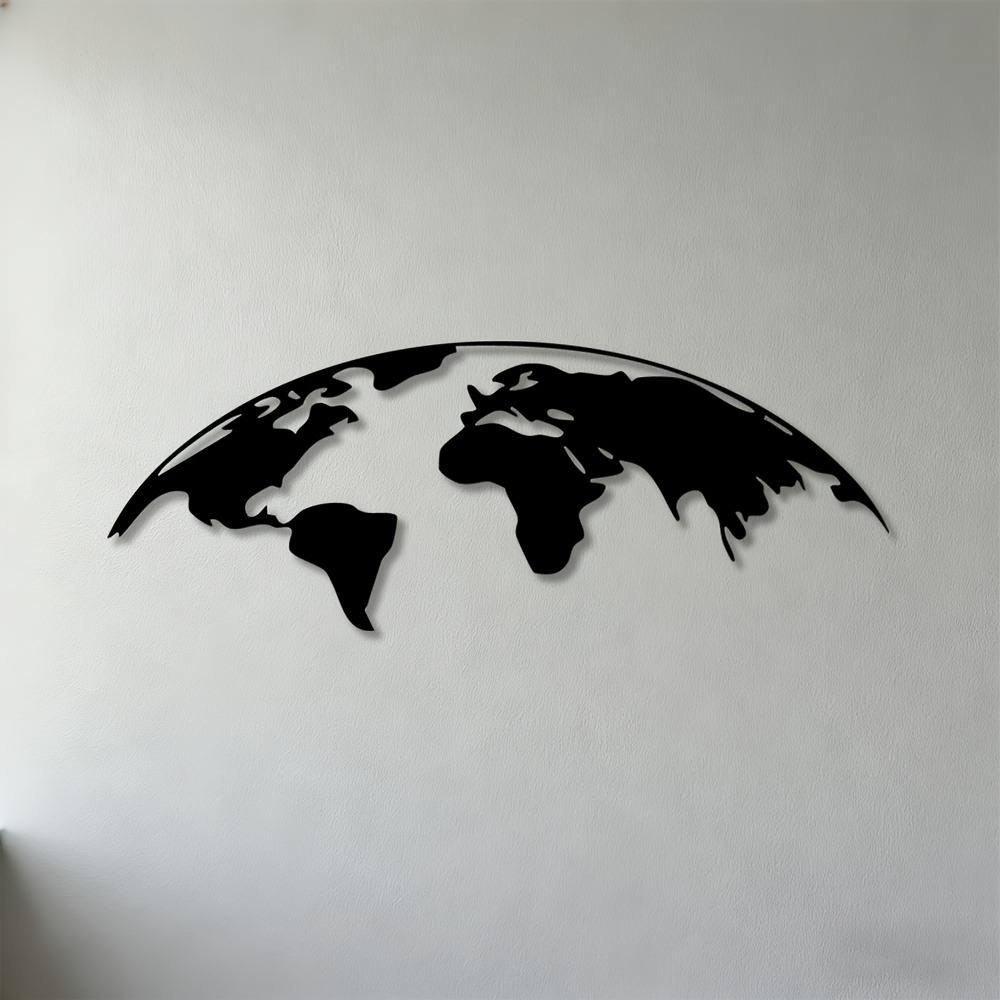 Brand 2D Metal Wall Art World  - Home Decor Brand 评论和价格