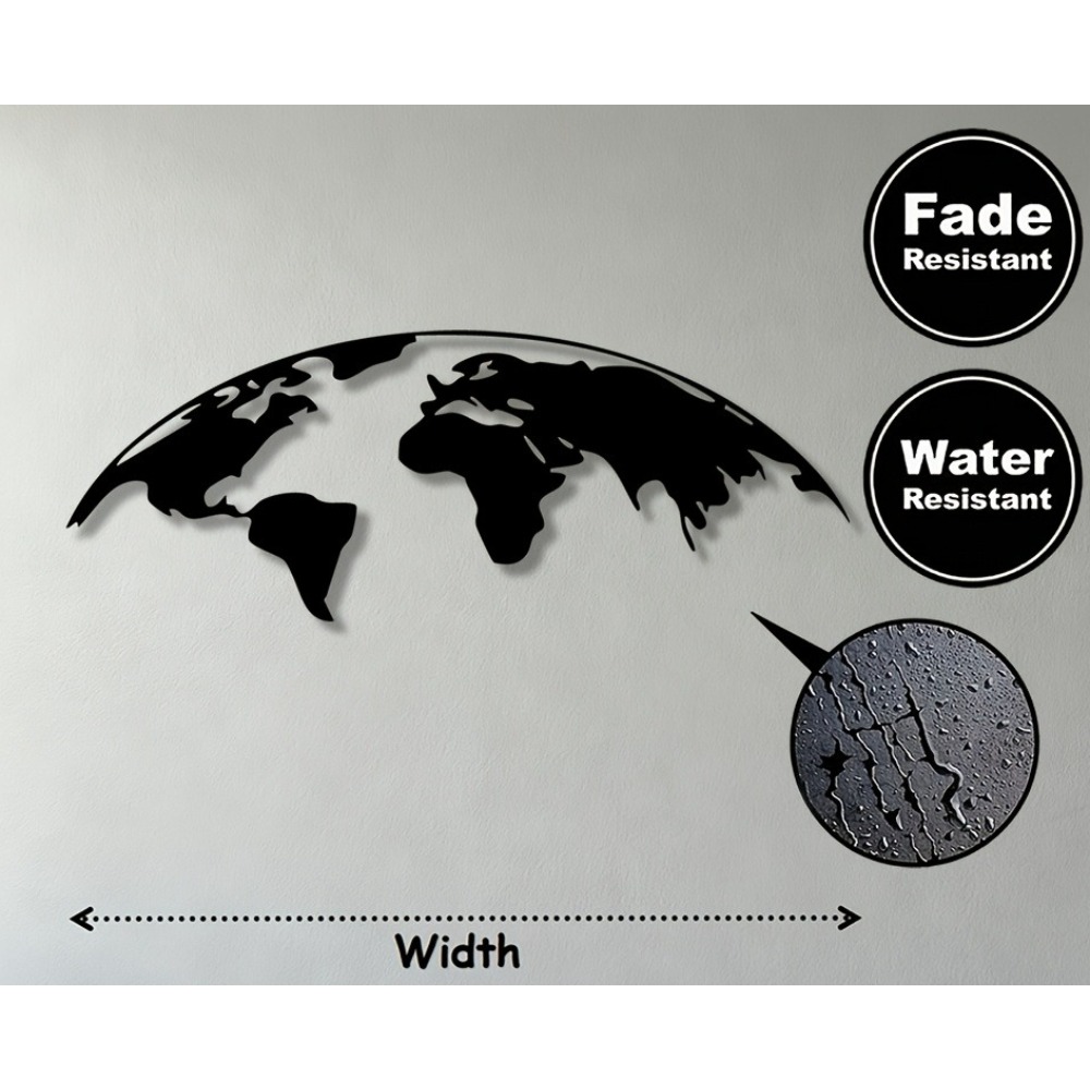 Brand 2D Metal Wall Art World  - Home Decor Brand 评论和价格